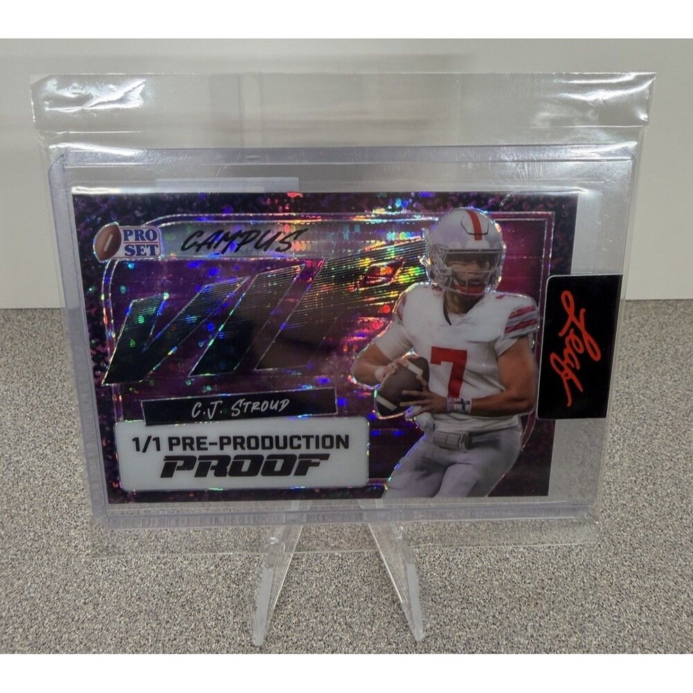 2023 Leaf Pro Set Metal Campus VIP Autographs #VIP-CJS C.J. Stroud 1/1 Proof